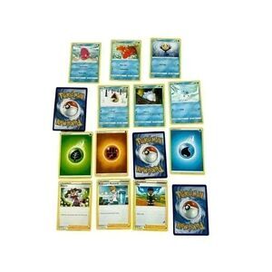 Pokémon Water  Trading Cards Bundle (15 pieces)